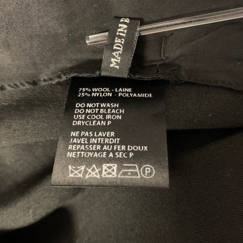 HAIDER ACKERMANN Size 31 Black Wool Polyamide Dress Pants