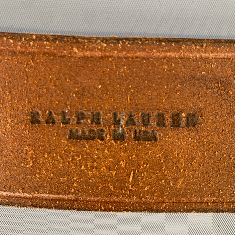 RALPH LAUREN Size M Brown 40815328 OSG Leather Belt