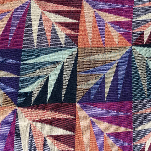 JHANE BARNES Taille XL Chemise à manches longues en coton à motif abstrait multicolore à une poche
