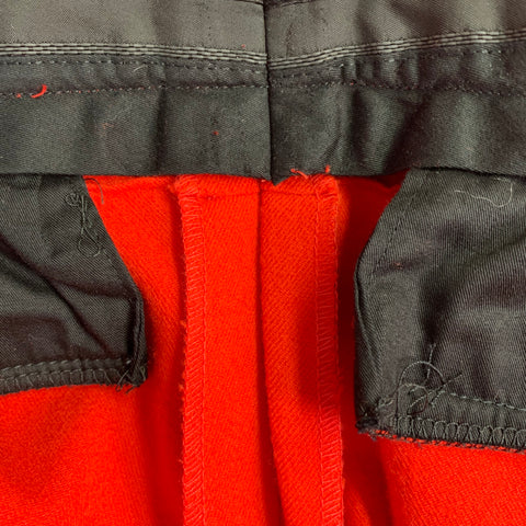 GIVENCHY FW12 Size S Red Twill Wool Cotton Notch Lapel Suit