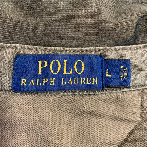 POLO by RALPH LAUREN Size L Green Tan Camouflage Cotton Jacket