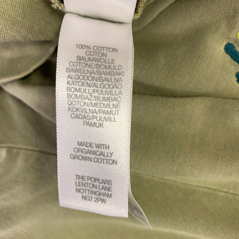 PS by PAUL SMITH Size S Green Patch Organic Cotton Half Placket Polo