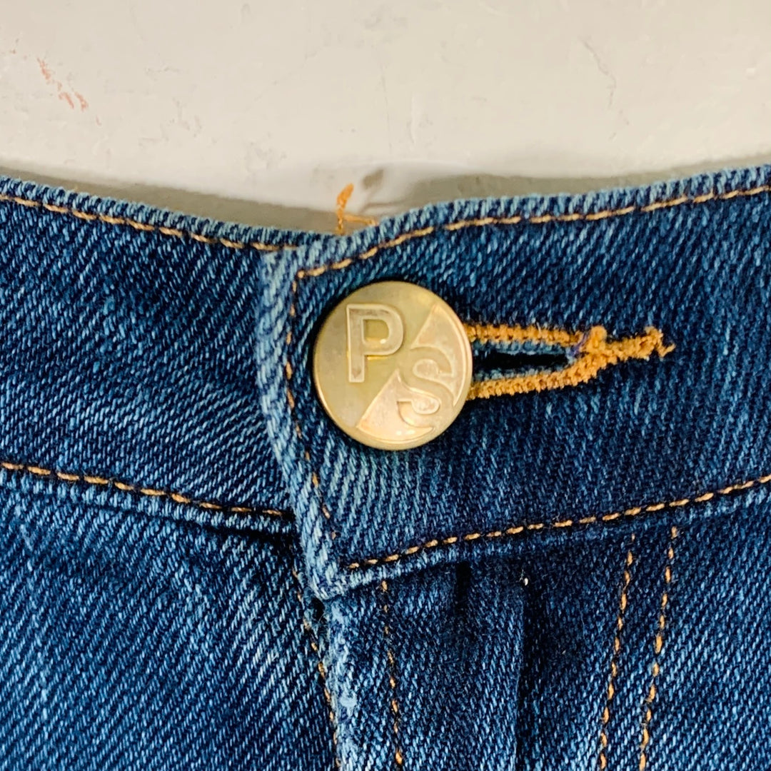 PAUL SMITH Size 36 Blue Cotton Polyurethane 5 Pocket Jeans