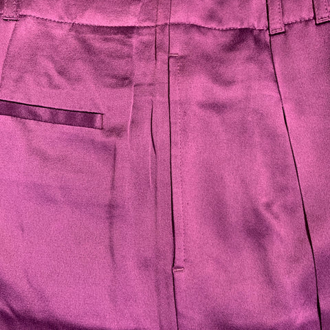 HAIDER ACKERMANN Size 32 Purple Acetate Blend High Waisted Casual Pants