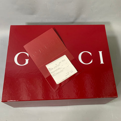GUCCI Size M Navy White Logo Polyester Zip Up Hoodie Jacket
