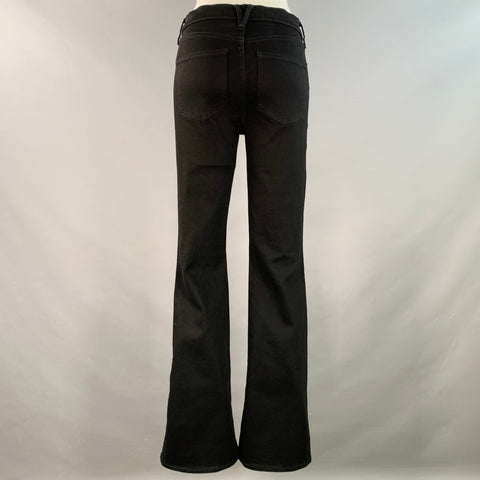 VERONICA BEARD Size 27 Beverly Black Cotton Blend High Waisted Skinny Flared Jeans