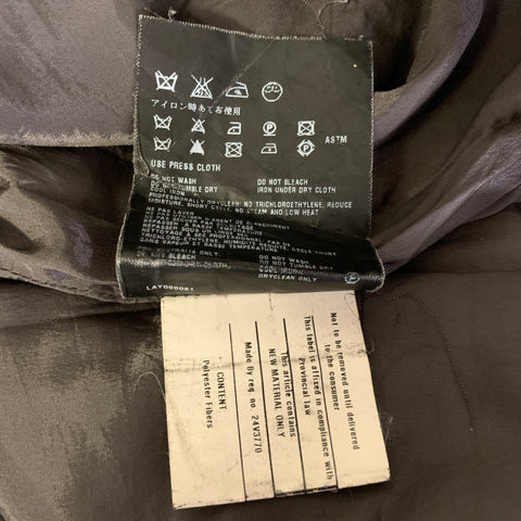 PRADA Size M Grey Polyester Crocodile Mini Skirt