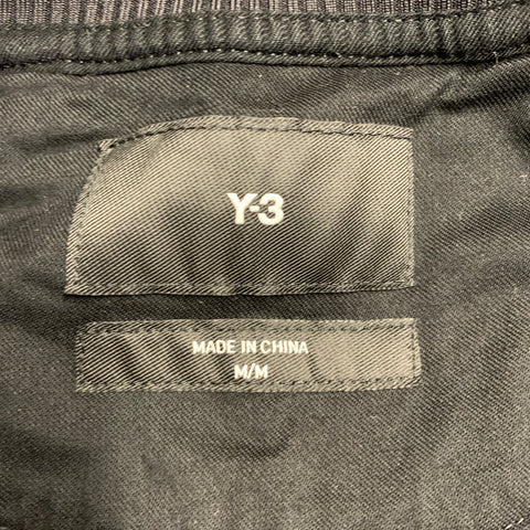 Y-3 Size M Black White Polyamide Blend Zip Up Drawstring Tracksuit