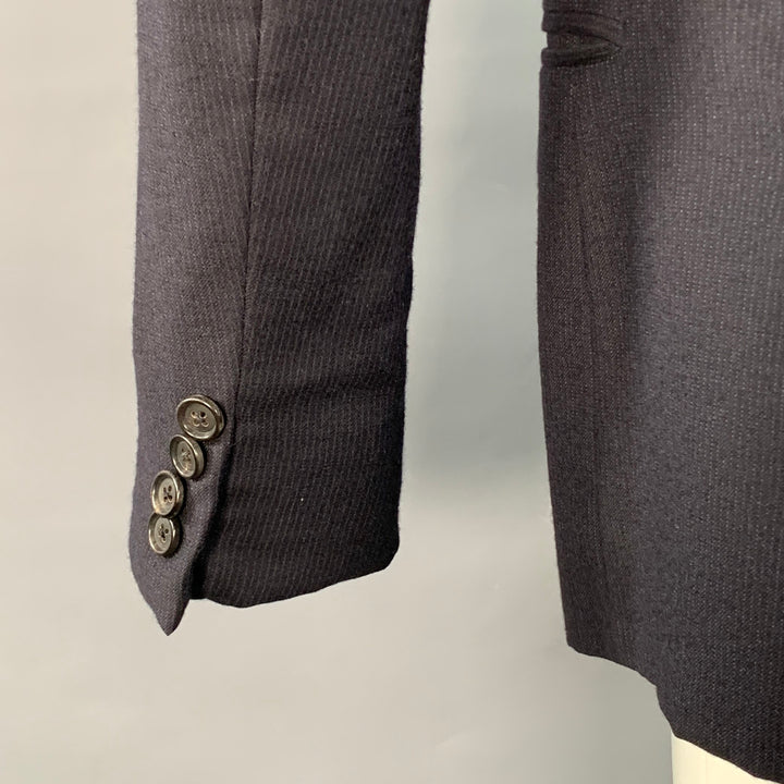 BAND OF OUTSIDERS Size 40 Regular Navy Grey Stripe Wool Notch Lapel Sport Coat