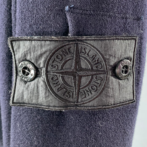 STONE ISLAND Pull ras du cou bleu marine en mélange de laine, taille S