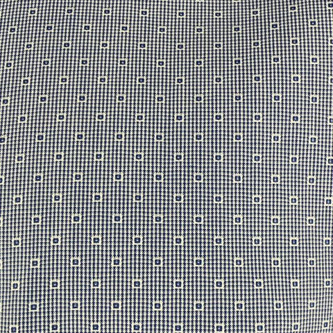ETON Taille 44 Bleu Blanc Nailhead Coton Slim Fit Spread Collar Chemise à manches longues