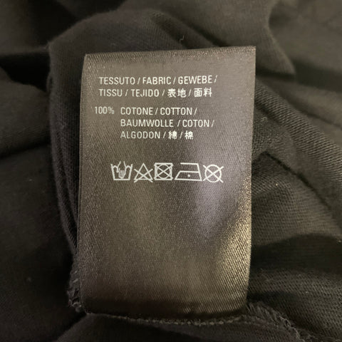 BALENCIAGA Size M Black Logo Cotton Crew-Neck T-shirt