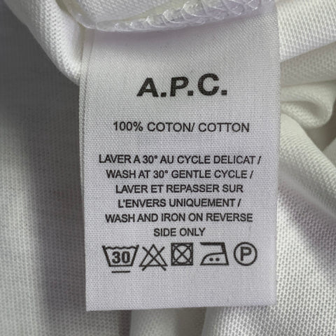 A.P.C. x KID CUDI Size M Dream On White Embroidery Cotton Crew Neck T-shirt