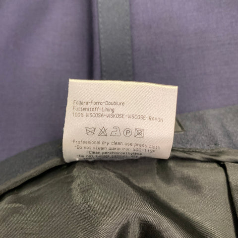 CALVIN KLEIN COLLECTION Size 34 Navy Black Wool Shawl Lapel Tuxedo