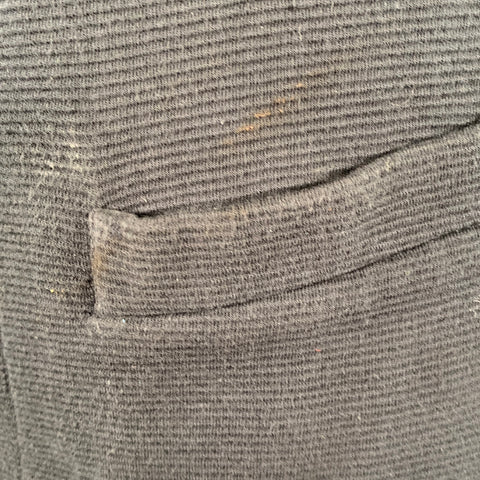 Y's by YOHJI YAMAMOTO Size S Grey Cotton Jersey Ribbed Vest