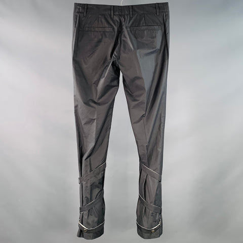 GUCCI Vintage Size 30 Grey Cotton Blend Super Skinny Bondage Casual Pants