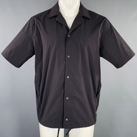 GLR Size S Black Nylon Blend Short Sleeve Shirt