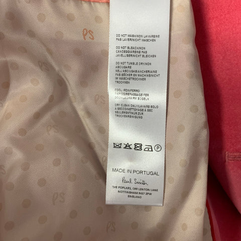 PS by PAUL SMITH Size M Pink Cotton / Elastane Velvet Jacket