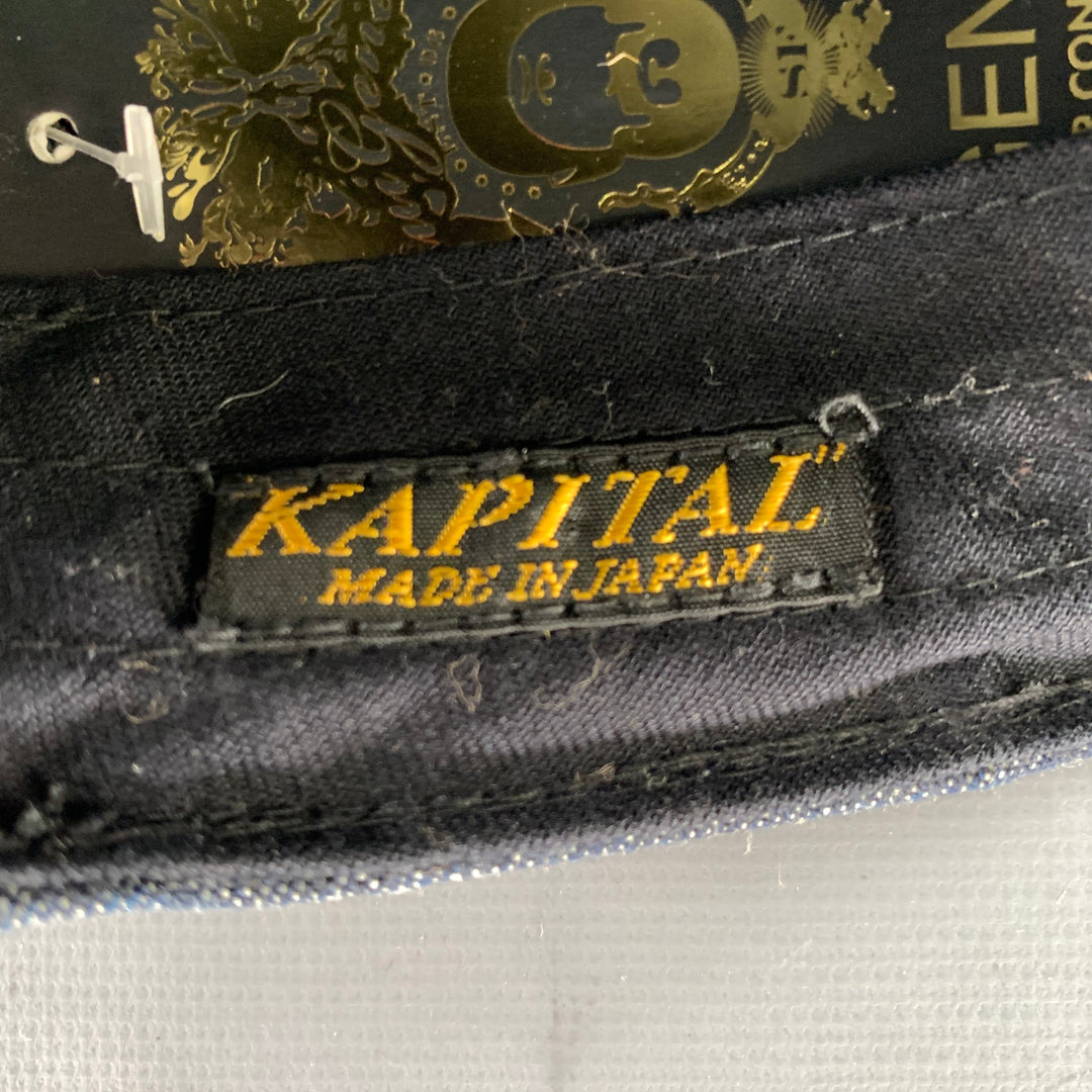 KAPITAL Indigo Cotton Hats