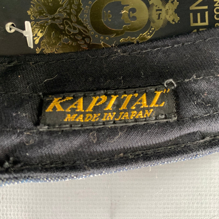 KAPITAL Indigo Cotton Hats