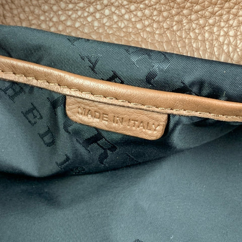 BURBERRY by Christopher Bailey Brown Textured Pebble Grain Leather Messenger Bag
