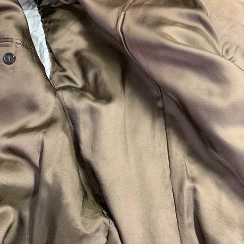 MIU MIU Size 40 Khaki Corduroy Cotton Blend Notch Lapel Suit