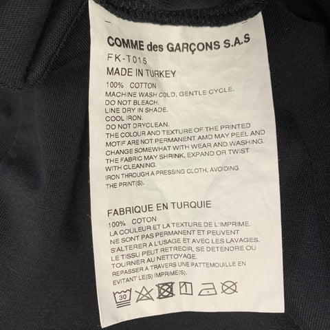 COMME des GARCONS SHIRT Size L Black Cotton Crew Neck T-shirt