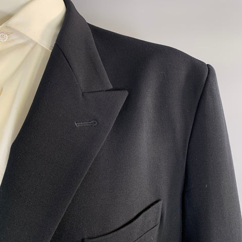 VETEMENTS S/S2019 Chest Size L Black Wool Blend Oversized Sport Coat