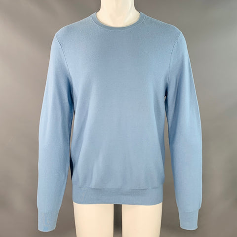 J.CREW Size M Blue Knit Cotton Crew Neck Pullover