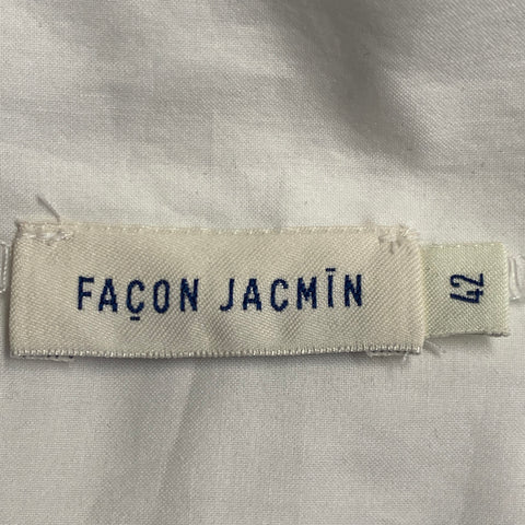 FACON JACMIN Size L White Cotton One Pocket Shirt