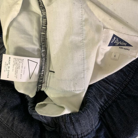 PILGRIM Size L Blue Cotton Baggy Casual Pants