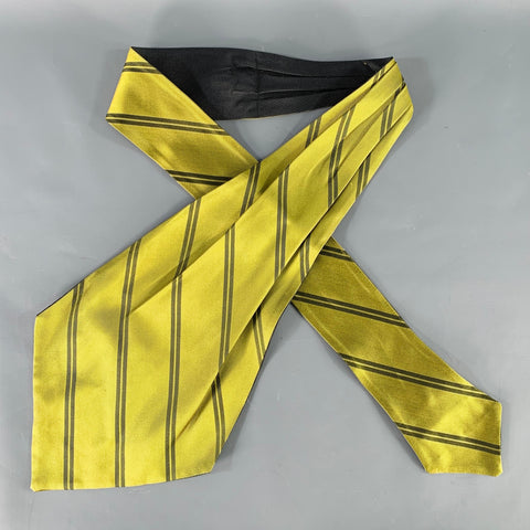 CERAVELO Black Yellow Diagonal Stripe Ascot