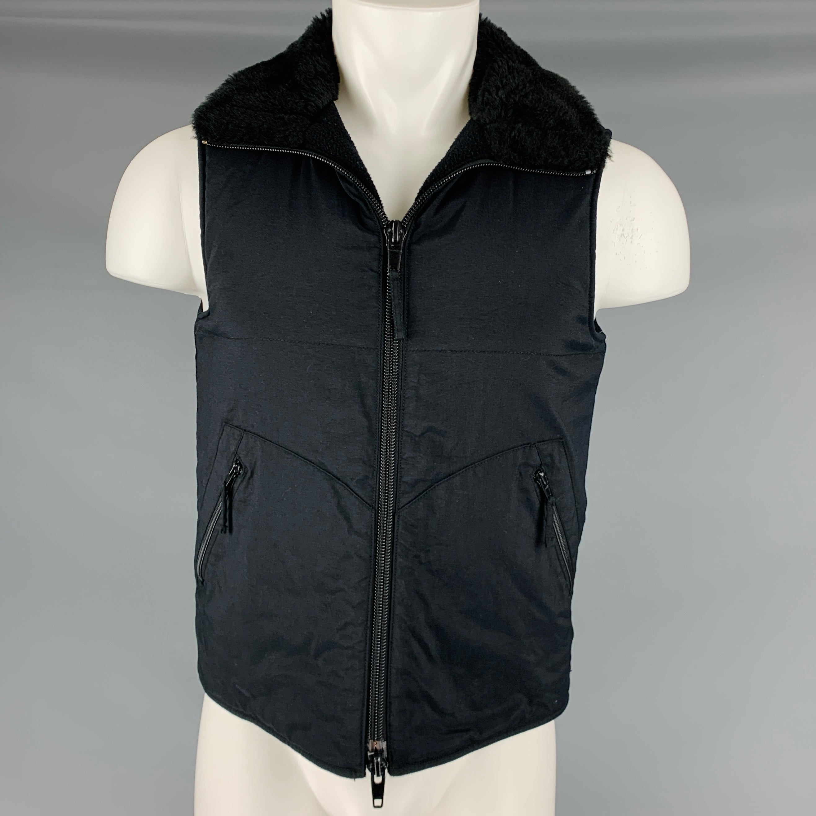 【ARMANI EXCHANGE】switching fur vest Men's Sectioned Mink Fur Vest with Shawl Collar – Henig Furs