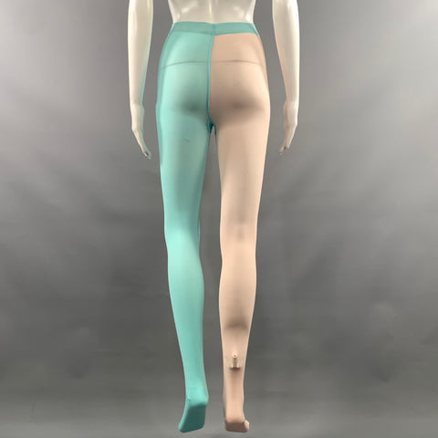 MARC JACOBS Size One Size Teal Pink Polymaide Color Block Leggings