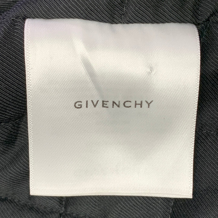 GIVENCHY Size M Red Black Plaid Cotton Snaps Jacket