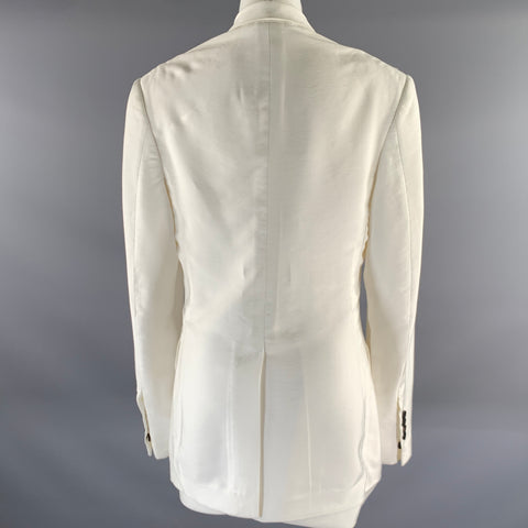 TOM FORD Size XS White Peak Lapel Double Breasted Blazer