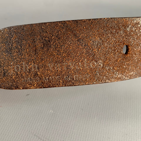 Ceinture JOHN VARVATOS en cuir marron taille 38