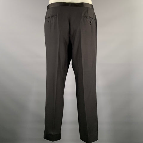 GUCCI Chest Size 40 Black Wool Mohair Tuxedo