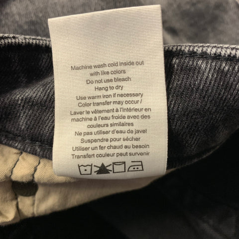 RAG & BONE Size 31 Grey Charcoal MED24S1215FHWB Wash Cotton Blend Low Rise Jeans