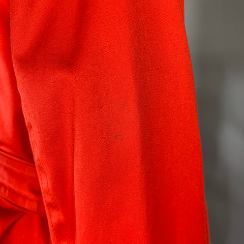 COACH Size S Orange Cotton Double Breasted Trench Coat