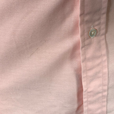 DRAKES LONDON Size M Pink Cotton Button Down Collar One Pocket Long Sleeve Shirt