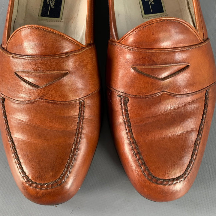 COLE HAAN Size 10 Brown Leather Penny Loafers