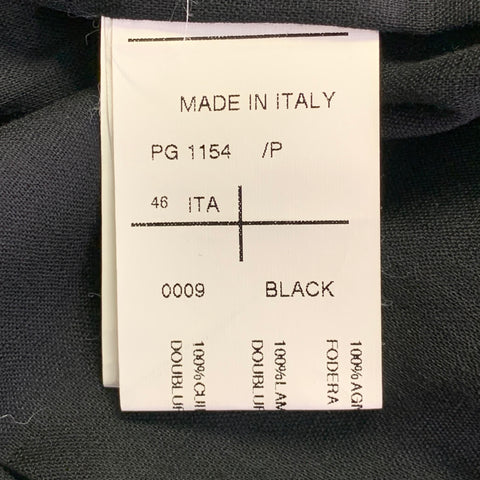 Gilet en cuir noir GARETH PUGH Taille 36 Boutons cachés
