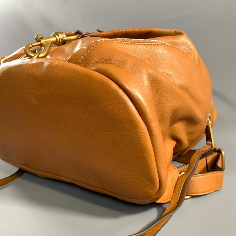 REBECCA MINKOFF Brown Leather Backpack