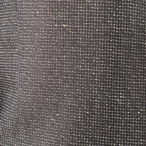 BOGLIOLI Size 44 Black White Textured Silk Linen Peak Lapel Sport Coat