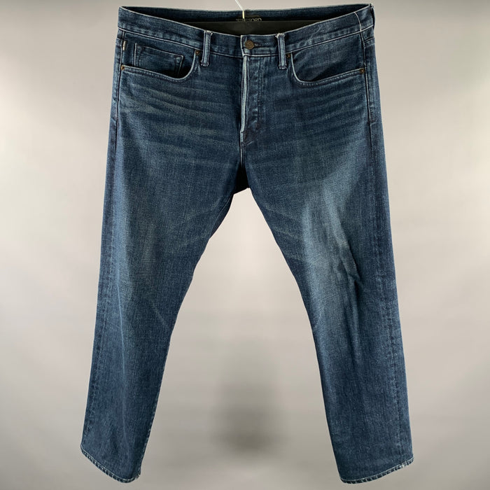 TOM FORD Size 38 Dark Washed Denim Slim Jeans