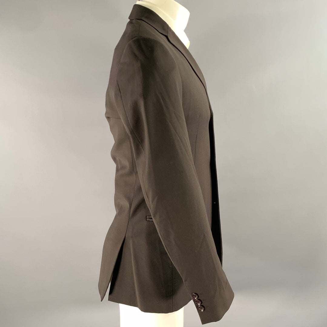 D&G by DOLCE & GABBANA Size 36 Brown Wool Nylon Notch Lapel Sport Coat