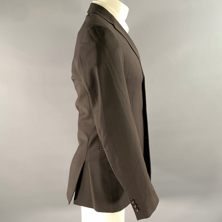 D&G by DOLCE & GABBANA Size 36 Brown Wool Nylon Notch Lapel Sport Coat