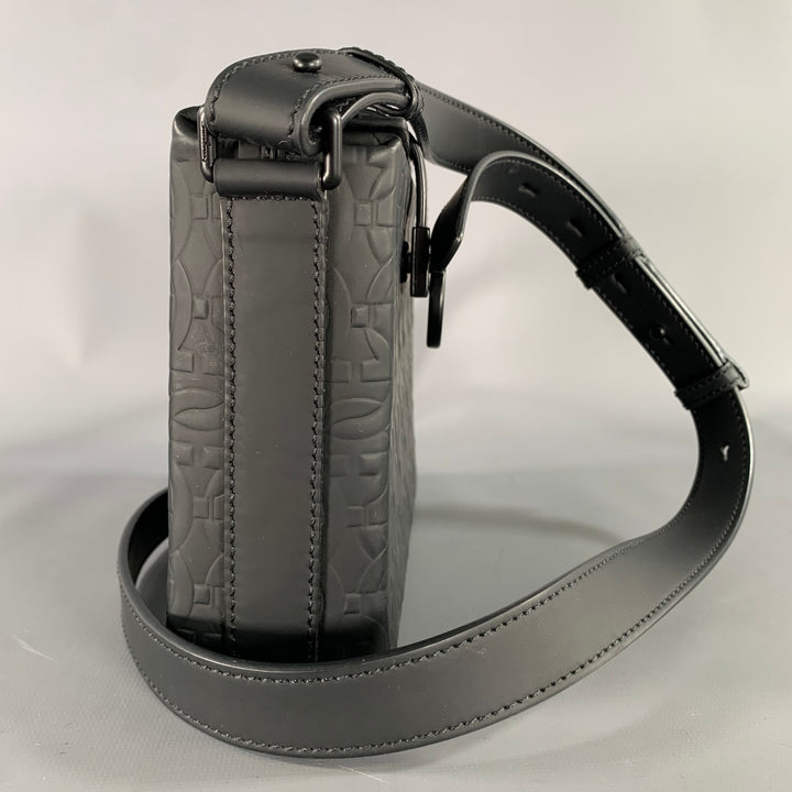 SALVATORE FERRAGAMO Black Graphic Leather Handbag Bags