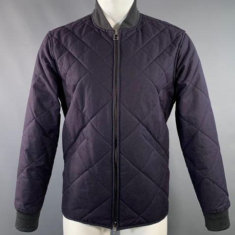 TAYLOR STITCH Size M Navy Quilted Waxed Cotton Jacket
